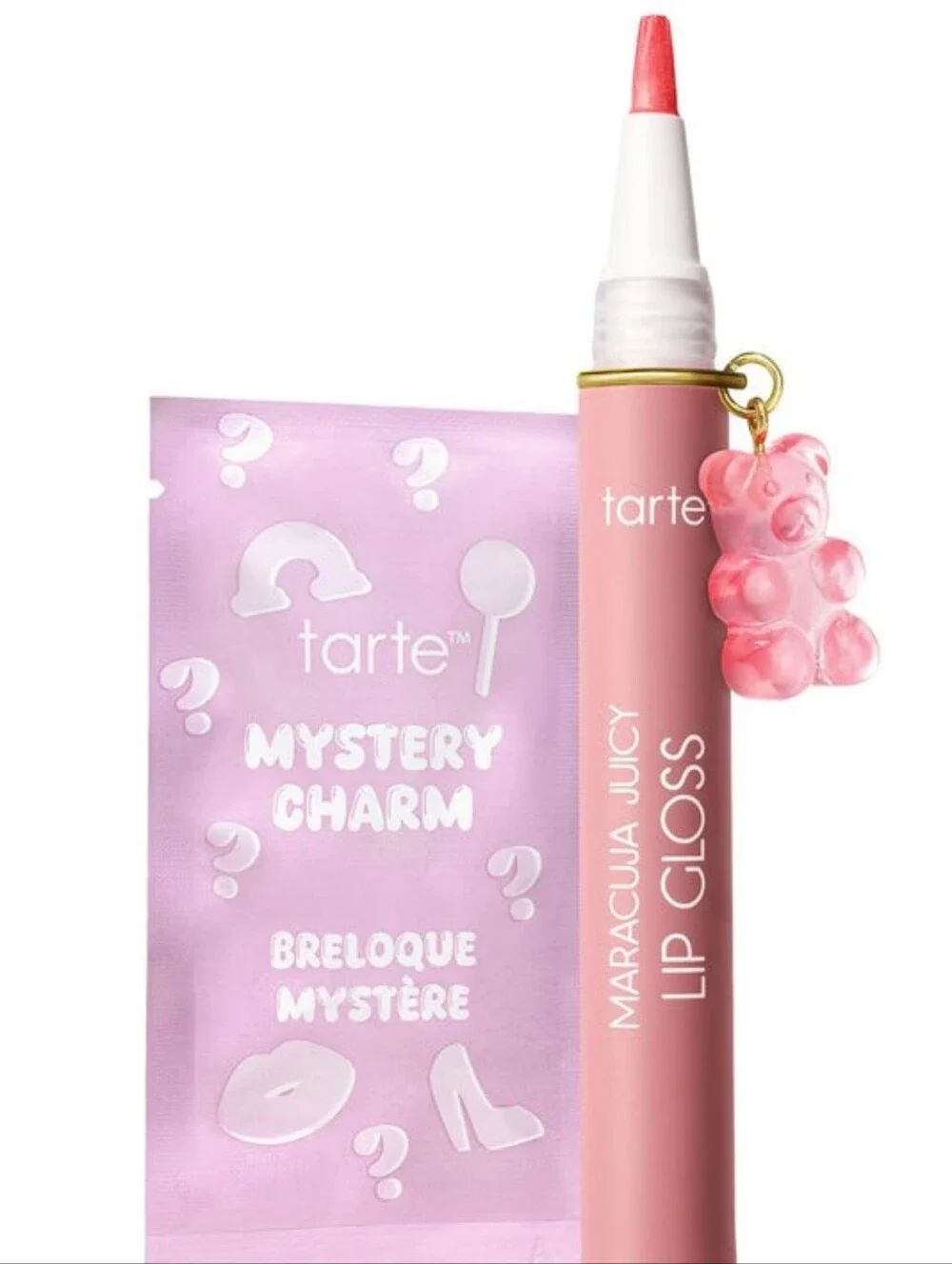 tarte Maracuja Juicy Lip Gloss /W Mystery Charm- Shade Melon Spritz- NWT